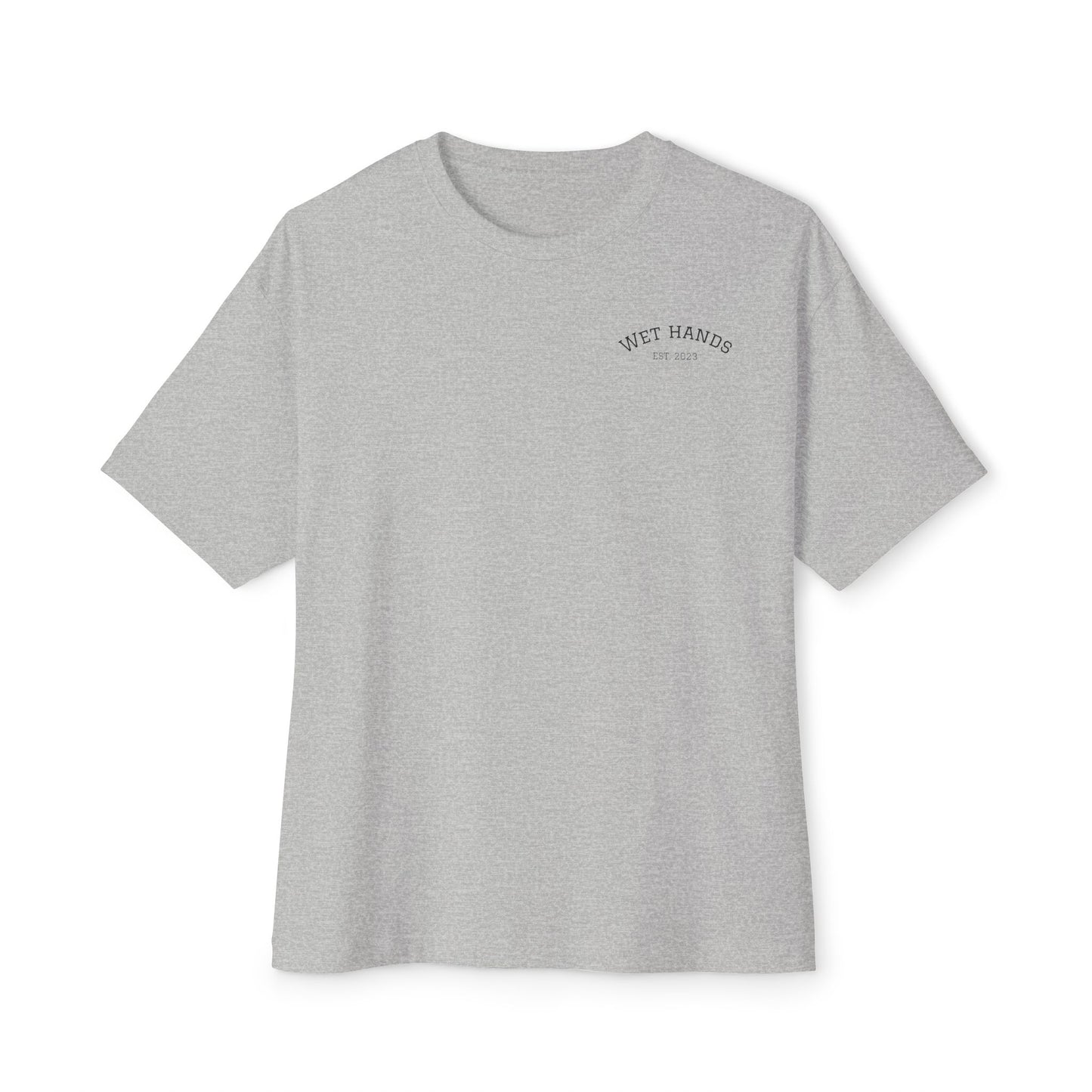 Fly Fishing T‑Shirt — "Wet Hands" Vise Graphic Oversized Tee