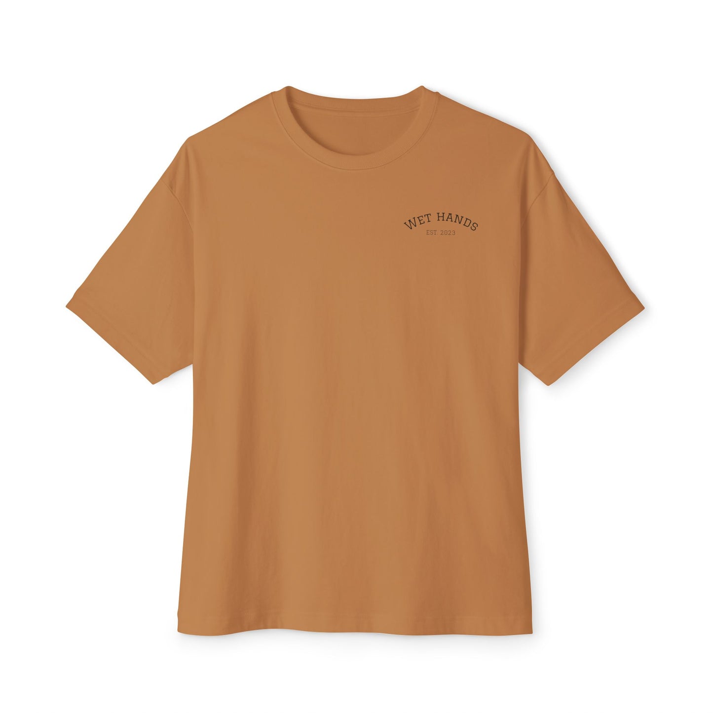 Fly Fishing T‑Shirt — "Wet Hands" Vise Graphic Oversized Tee